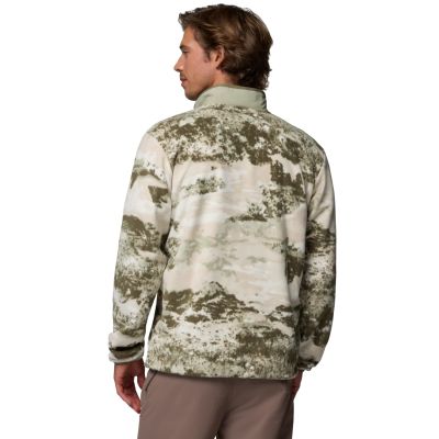 3. Columbia Sequoia Grove bedruckte Fleecejacke mit durchgehendem Reißverschluss 2135511399 Grün L