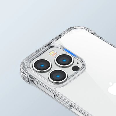 6. Joyroom Defender Series Case Cover für iPhone 14 Pro Max Armored Hook Cover Stand Clear (JR-14H4)