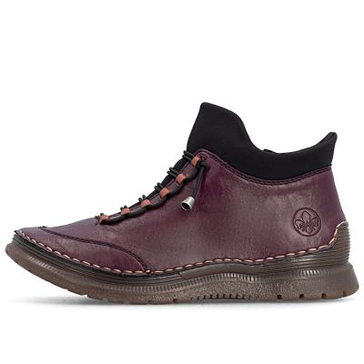 3. Gefütterte Damen-Ankle-Boots, bordeauxrot, Rieker 53650-30
