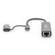 5. USB Typ-C auf Gigabit Ethernet 2,5G USB-C + USB A Adapter (USB 3.1/3.0)