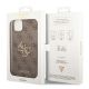 8. Guess 4G Big Metal Logo Case für iPhone 14 - Braun