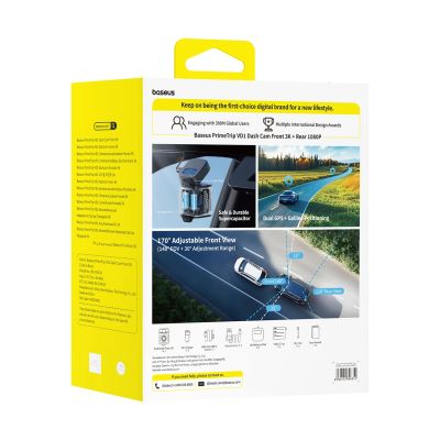 9. Baseus PrimeTrip VD1 Autokamera-Videorekorder 2K+1080p - Schwarz