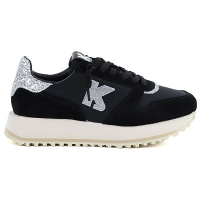 10. Schwarze Plateau-Sneaker Kobbo 100103