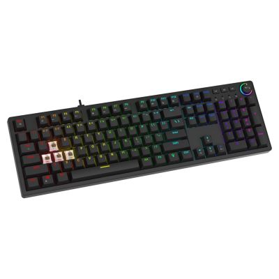 7. SAVIO MECHANISCHE TASTATUR STYX OUTEMU BRAUN HOT SWAP RGB