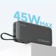 6. Cuktech CUKP200NGLDG 55W 20000mAh Powerbank mit integriertem USB-C-Kabel - Grau