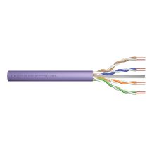 DIGITUS Installationskabel Kat. 6, U/UTP, DCA, AWG 23/1, LSOH, 305 m, lila, Karton