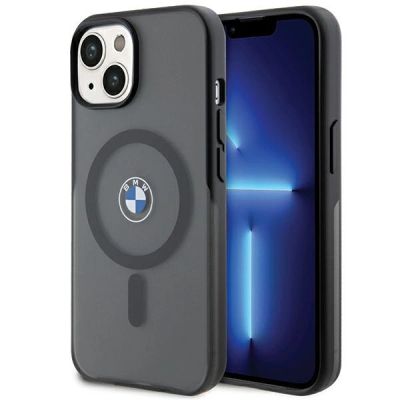 BMW IML Signature MagSafe Hülle für iPhone 15 Plus / 14 Plus – schwarz
