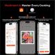 11. Meatmeet X Pro Küchenthermometer mit Bluetooth-/WLAN-App für Grill, Backofen und Smoker – Schwarz