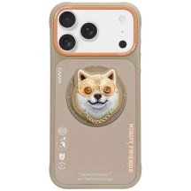 Nimmy Glasses Cool Dog MagSafe Hülle für iPhone 17 Pro - Beige