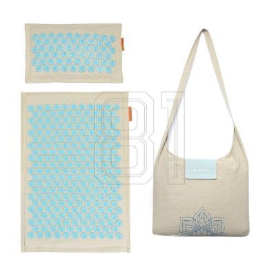 13. Akupressurmatte + Kissen SMJ Sport YG009 Premium Eco (Leinen Kokosnuss Buchweizen)