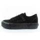 2. Lee Cooper Damen Sportschuhe Stoff Plateau Sneakers schwarz