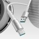 9. Joyroom S-A51 Cutting-Edge Series 3A USB-A - USB-C Kabel 1,2m - hellgrau
