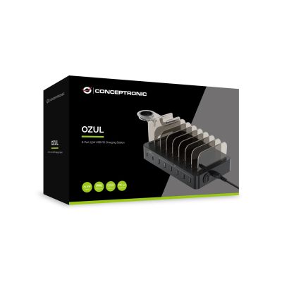 3. Conceptronic OZUL02B Universelles Ladegerät für Mobilgeräte, Schwarz, AC-intern