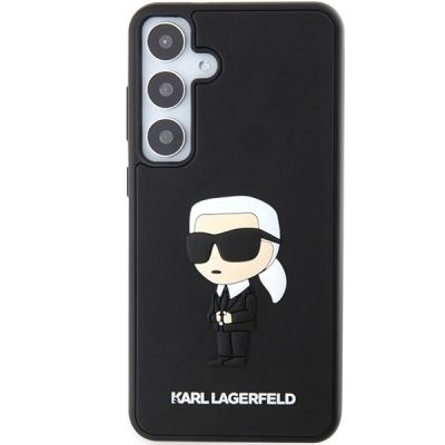3. Karl Lagerfeld 3D Rubber Ikonik Hülle für Samsung Galaxy S24+ – schwarz