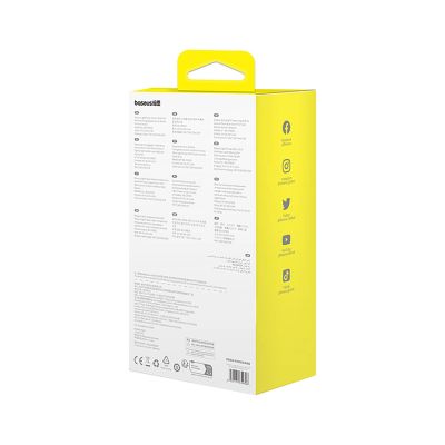 7. Baseus LightChaser BS-CM029 Autohalterung mit induktivem Dreifachspulen-Ladegerät – Schwarz