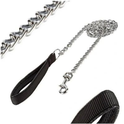 Hundeleine mit Kette, 100 cm, bis zu 25 kg