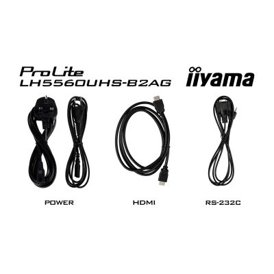 14. iiyama 55" professionelles 4K UHD Digital Signage Display mit erweiterten Steuerungs- und Anschlussmöglichkeiten.