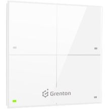 Grenton-Touchpanel / 4 Touchfelder / TF-Bus / weiße Glasfront