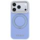 3. Guess Ring Stand 360 Grained Classic Logo MagSafe Hülle für iPhone 18 Pro / 17 Pro – hellblau