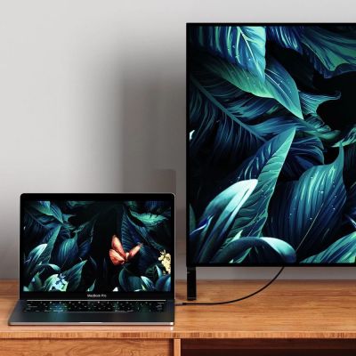 3. Tech-Protect UltraBoost USB-C auf DisplayPort 1.4 8K 60Hz Kabel 180cm - Schwarz