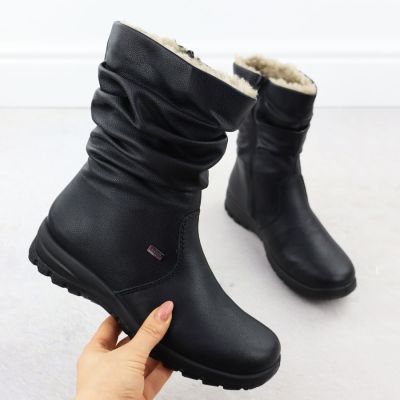 2. Wasserdichte Damen-Ankle-Boots aus Leder mit Membranisolierung RIEKER Z7171-01