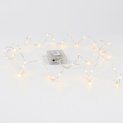 3. DRAHTLICHTERKETTE MIT BATTERIEBETRIEB, 40 LED, WARMWEISS (R)