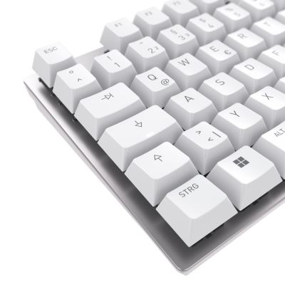 6. CHERRY KC 200 MX Universal-USB-Tastatur QWERTZ, Neusilber, Weiß
