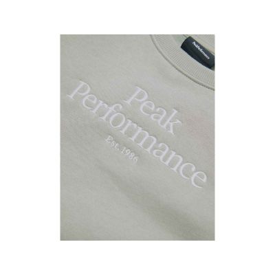 3. Peak Performance Jr Original Crew Grünes Sweatshirt