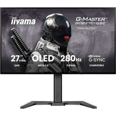 iiyama G-MASTER GOB2701QSC-B1 Computermonitor 68,6 cm (27") 2560 x 1440 px 2K Ultra HD OLED Schwarz