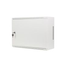 Lanberg Rack-Schrank, Wandmontage, 19" 4U+3U, 540x200, flaches Profil, grau (montiert)