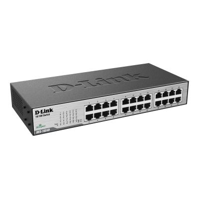 2. DES-1024D FastEthernet-Switch/24x 10/100 Mbit RJ45 NWAY Desktop-Eingang