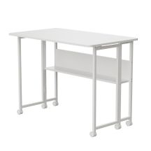 Maclean Klapptisch/Schreibtisch, weiß, mobil, 100 x 58 cm, max. 50 kg, MC-126 W
