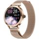 VELTORI VT340-1 Damen-Smartwatch, Goldarmband + rosa Silikonarmband