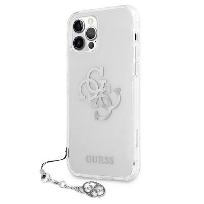 2. Guess GUHCP12LKS4GSI iPhone 12 Pro Max 6,7" Transparente Hardcase 4G Silver Charms Collection