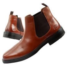 Skechers Herrenschuhe Chelsea Boots Miller-Boris elegantes Leder braun