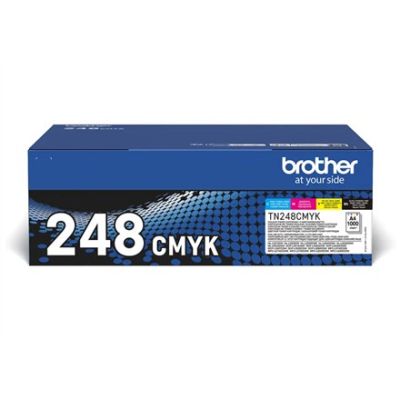 4. Brother TN-248VAL Tonerkartusche, 4 Stück, Original Schwarz, Cyan, Magenta, Gelb
