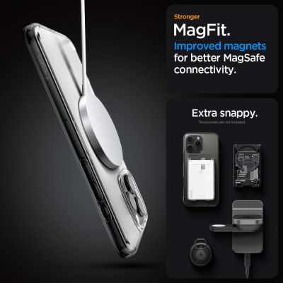 7. Spigen Ultra Hybrid Mag-Hülle mit MagSafe für iPhone 16 Pro – transparent