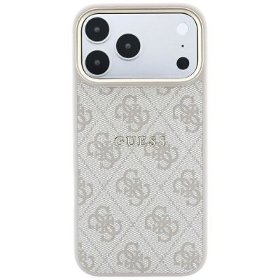 3. Guess Embossed 4G Classic MagSafe Hülle für iPhone 17 Pro / 18 Pro – Pink