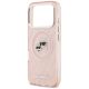 6. Karl Lagerfeld IML Glitter Karl & Choupette Heads Logo MagSafe Hülle für iPhone 17 Pro - Pink