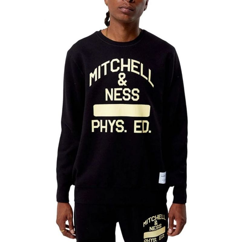4. Mitchell & Ness Branded Fashion Graphic Crew M FCPO5532-MNNYPPPBLCK Sweatshirt