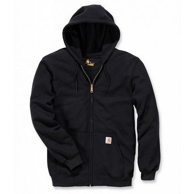 Carhartt Midweight Kapuzenjacke mit Reißverschluss, Schwarz