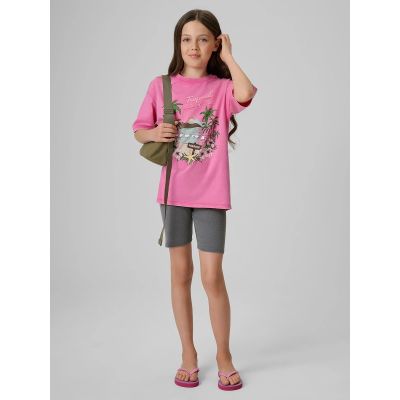 4. Mädchen-Baumwoll-T-Shirt 4F 4FJRSS26TTSHF3981-54S