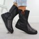 10. Schwarze Damen-Lederboots mit Plateau Rieker Y4355-00