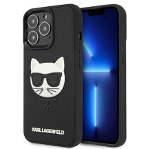 Karl Lagerfeld 3D Rubber Choupette Case für iPhone 13 Pro / iPhone 13 - Schwarz