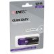 3. Emtec Click Easy USB-Stick 128 GB USB Typ-A 3.2 Gen 1 (3.1 Gen 1) Schwarz, Lila