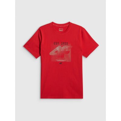 7. Herren-T-Shirt mit Aufdruck, regulär, Größe 4F 4FRSS26TTSHM4039-62S