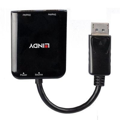 3. Lindy 38430 DisplayPort 21600 Mbit/s Hubs und Konzentratoren Schwarz