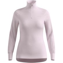 Odlo ACTIVE WARM BL TOP Rollkragen-Langarmshirt mit halbem Reißverschluss für Damen, pink, Größe M