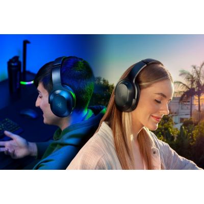 7. Razer Barracuda Pro Kabelgebundenes & Kabelloses Gaming-Headset mit Bügel, USB Typ-C, Bluetooth, Schwarz
