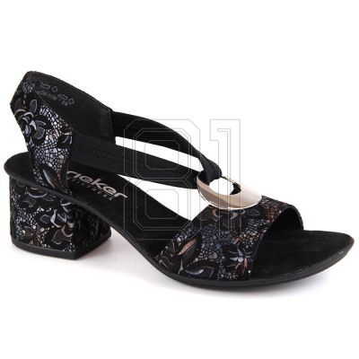Bequeme Rieker W RKR679 schwarze Sandalen